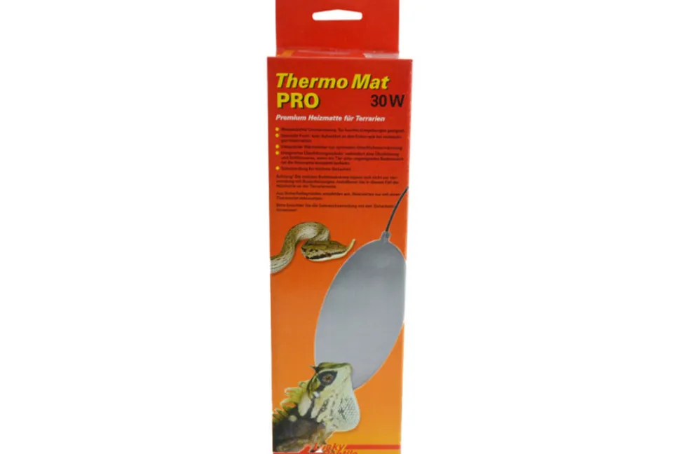LUCKY REPTILE - Tapis chauffant ovale 30w pour terrarium - thermo mat pro 50 x 30 cm - chauffage pour reptiles (lézards, serpents), amphibiens