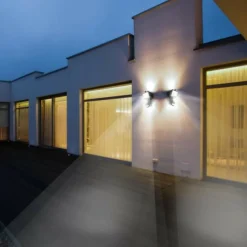 LUMI JARDIN - Projecteur solaire cooper black - h 22 cm - noir