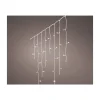 LUMINEO - Icicle lights rideau clignotant à led 5,8m 240 leds lumière froide
