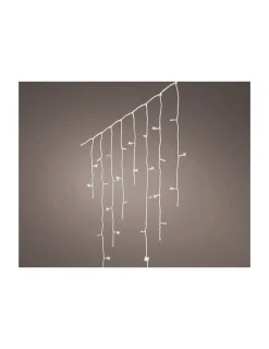 LUMINEO - Icicle lights rideau clignotant à led 5,8m 240 leds lumière froide