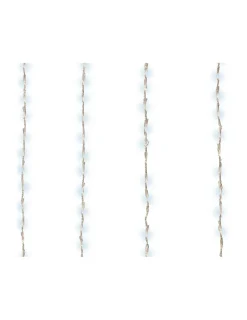 LUMINEO - Rideau led balcon usage extérieur. Blanc lumière froide. 2x1m. 220 leds.