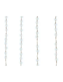 LUMINEO - Rideau led balcon usage extérieur. Blanc lumière froide. 2x1m. 220 leds.