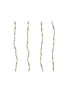 LUMINEO - Rideau led balcon usage extérieur. Blanc lumière chaude. 2x1m. 220 leds.