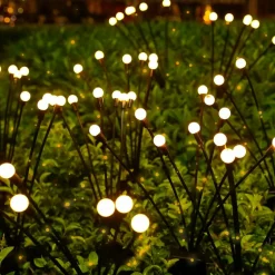 LUMISKY - Lot de 18 torches solaires 180 boules lyra noir plastique h70cm