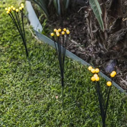 LUMISKY - Lot de 18 torches solaires 180 boules lyra noir plastique h70cm