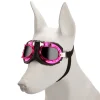 Lunettes de soleil pour animaux mcboson, monture rose, verres gris