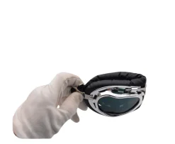 Lunettes de soleil pour animaux mcboson, monture rose, verres gris