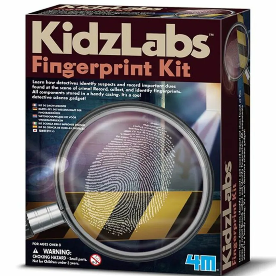4M - Coffret découverte de la police scientifique - empreintes digitales - kit