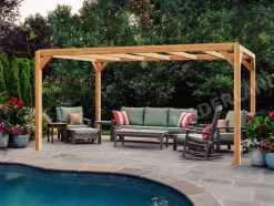 MADERLAND - Pergola en bois autoportante - modèle alicante - 700 x 300 cm