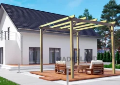 MADERLAND - Pergola en bois autoportante - modèle madrid - 510 x 300 cm