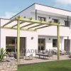 MADERLAND - Pergola en bois adossée - modèle lloret - 600 x 300 cm