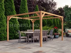 MADERLAND - Pergola en bois autoportante - modèle tarragona - 400 x 400 cm