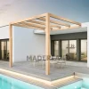 MADERLAND - Pergola en bois adossée - modèle burgos - 600 x 300 cm