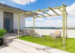 MADERLAND - Pergola en bois autoportante - modèle barcelona - 510 x 300 cm