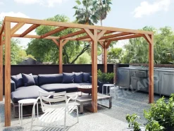 MADERLAND - Pergola en bois autoportante - modèle fuengirola - 600 x 300 cm