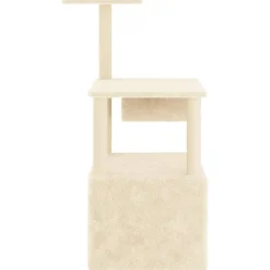 MAISON EXCLUSIVE - Arbre à chat avec griffoirs en sisal crème 109,5 cm