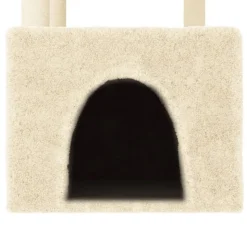 MAISON EXCLUSIVE - Arbre à chat avec griffoirs en sisal crème 109,5 cm