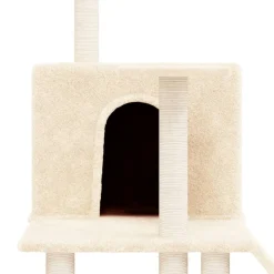 MAISON EXCLUSIVE - Arbre à chat avec griffoirs en sisal crème 109 cm