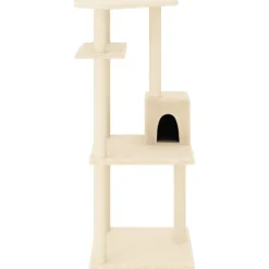 MAISON EXCLUSIVE - Arbre à chat avec griffoirs en sisal crème 123 cm