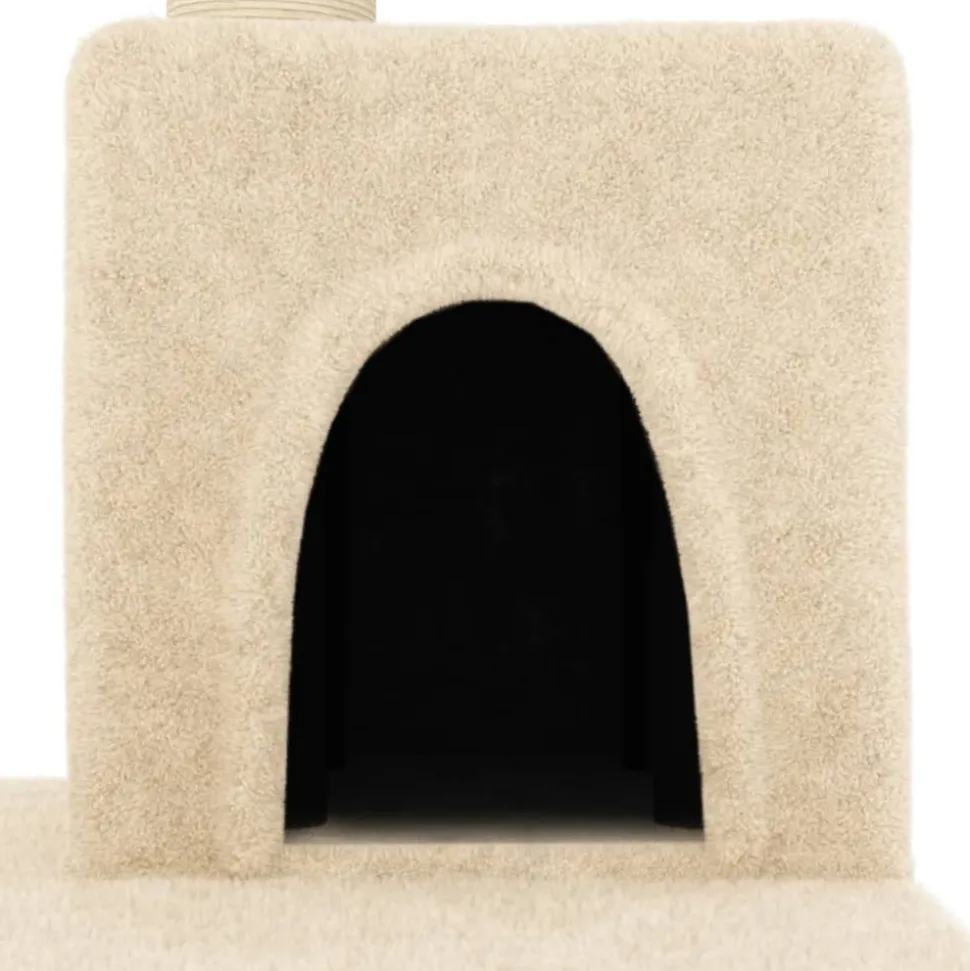 MAISON EXCLUSIVE - Arbre à chat avec griffoirs en sisal crème 123 cm