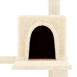MAISON EXCLUSIVE - Arbre à chat avec griffoirs en sisal crème 153 cm