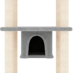 MAISON EXCLUSIVE - Arbre à chat avec griffoirs en sisal gris clair 169 cm