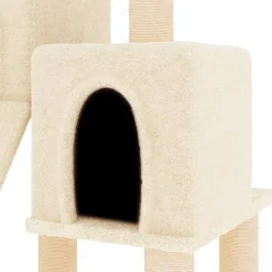 MAISON EXCLUSIVE - Arbre à chat avec griffoirs en sisal crème 82 cm