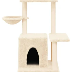 MAISON EXCLUSIVE - Arbre à chat avec griffoirs en sisal crème 83 cm