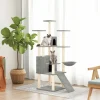 MAISON EXCLUSIVE - Arbre à chat avec griffoirs en sisal gris clair 154 cm