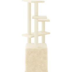 MAISON EXCLUSIVE - Arbre à chat avec griffoirs en sisal crème 107,5 cm