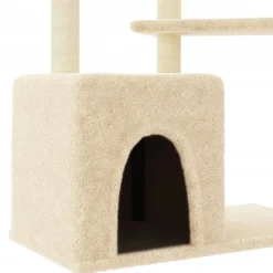 MAISON EXCLUSIVE - Arbre à chat avec griffoirs en sisal crème 107,5 cm