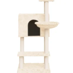 MAISON EXCLUSIVE - Arbre à chat avec griffoirs en sisal crème 108,5 cm
