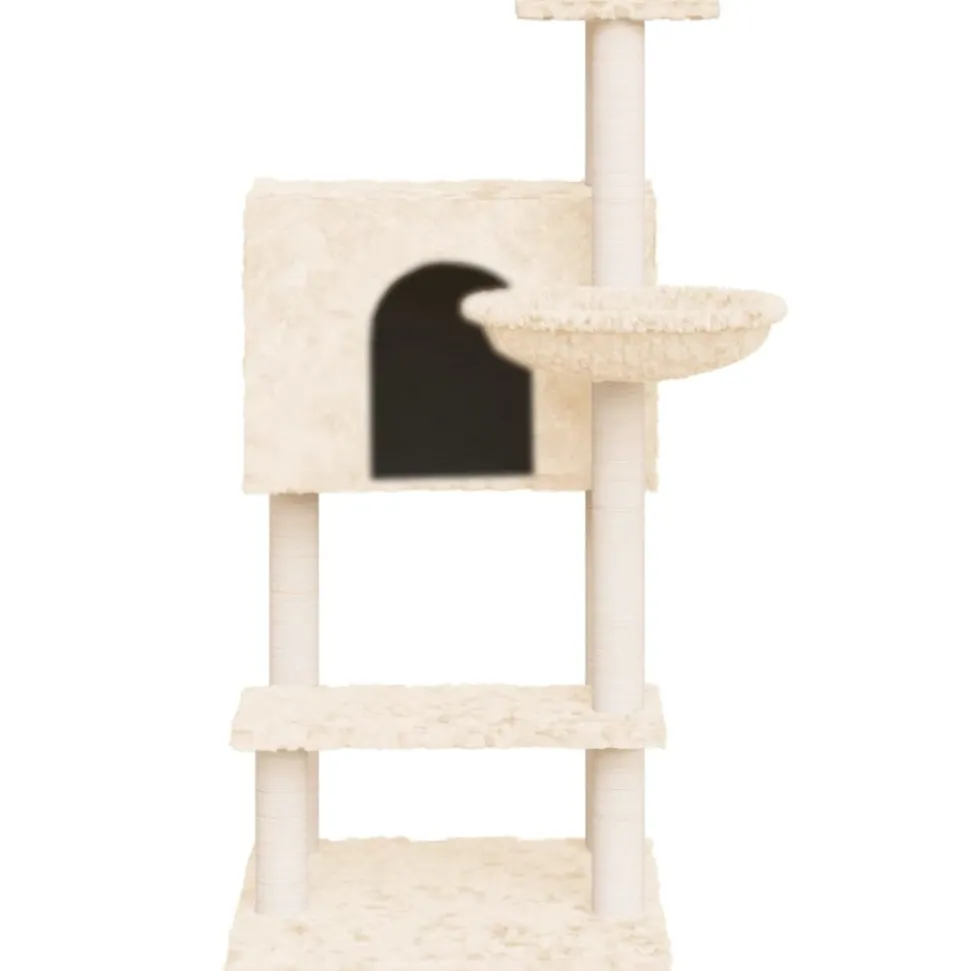 MAISON EXCLUSIVE - Arbre à chat avec griffoirs en sisal crème 108,5 cm