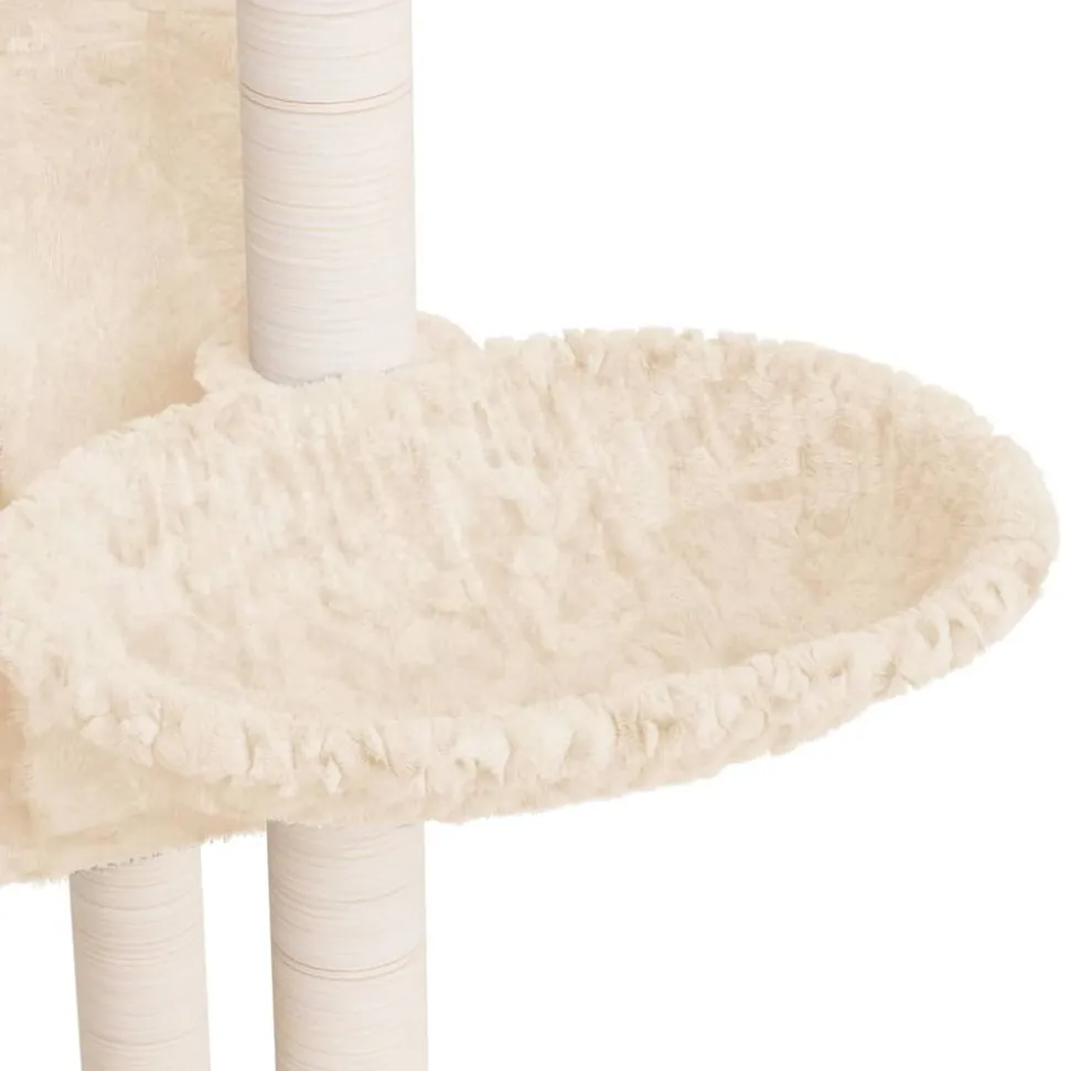 MAISON EXCLUSIVE - Arbre à chat avec griffoirs en sisal crème 108,5 cm