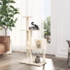 MAISON EXCLUSIVE - Arbre à chat avec griffoirs en sisal crème 119 cm