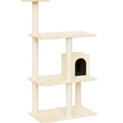 MAISON EXCLUSIVE - Arbre à chat avec griffoirs en sisal crème 119 cm