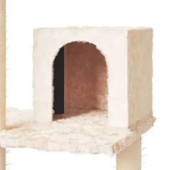 MAISON EXCLUSIVE - Arbre à chat avec griffoirs en sisal crème 119 cm