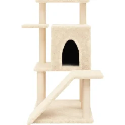 MAISON EXCLUSIVE - Arbre à chat avec griffoirs en sisal crème 97 cm