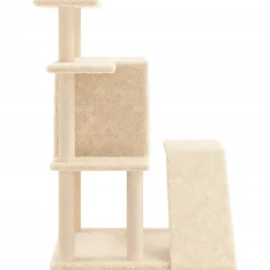 MAISON EXCLUSIVE - Arbre à chat avec griffoirs en sisal crème 97 cm