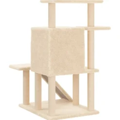 MAISON EXCLUSIVE - Arbre à chat avec griffoirs en sisal crème 97 cm