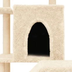 MAISON EXCLUSIVE - Arbre à chat avec griffoirs en sisal crème 97 cm