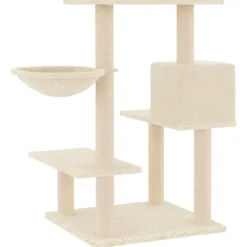 MAISON EXCLUSIVE - Arbre à chat avec griffoirs en sisal crème 82,5 cm