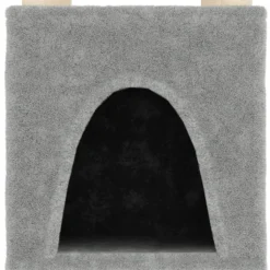 MAISON EXCLUSIVE - Arbre à chat avec griffoirs en sisal gris clair 147 cm