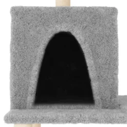 MAISON EXCLUSIVE - Arbre à chat avec griffoirs en sisal gris clair 167 cm