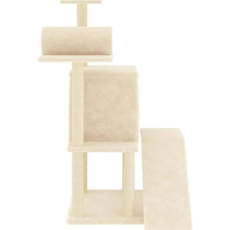 MAISON EXCLUSIVE - Arbre à chat avec griffoirs en sisal crème 110,5 cm