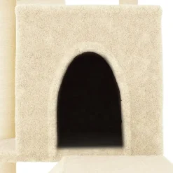 MAISON EXCLUSIVE - Arbre à chat avec griffoirs en sisal crème 110,5 cm