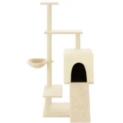 MAISON EXCLUSIVE - Arbre à chat avec griffoirs en sisal crème 130,5 cm