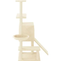 MAISON EXCLUSIVE - Arbre à chat avec griffoirs en sisal crème 130,5 cm