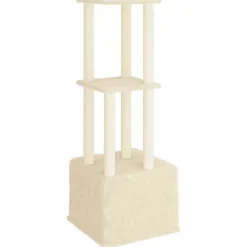MAISON EXCLUSIVE - Arbre à chat avec griffoirs en sisal crème 133,5 cm