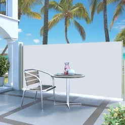 MAISON EXCLUSIVE - Auvent latéral rétractable de patio 140x300 cm crème